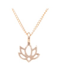 Lotus Necklace// Gold